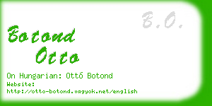 botond otto business card