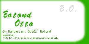 botond otto business card